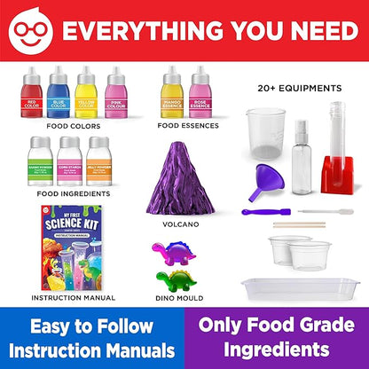 Doctor Jupiter My First Science Kit, Chemistry Set for Kids Ages 4-5-6-7-8 | Birthday Gift Ideas for 4+ Year Old Boys & Girls | Toy Stem Kit with 50+ Experiments | Learning & Educational Projects