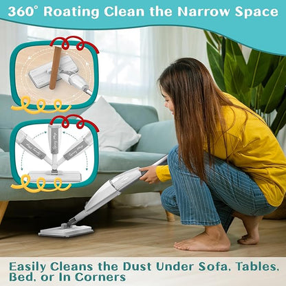 Toddler Cleaning Set That Really Works - Kids Spray Mop - Toddler-Size Small Mop with Real Squeeze Water Sprayer, Detachable Kids Mops, Interactive Cleaning Toys Gift for Boys & Girls
