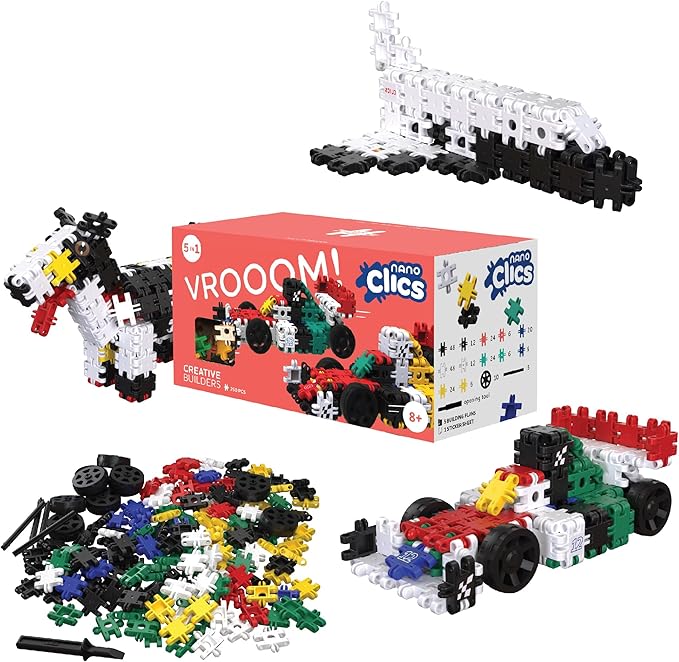 Nano Clics Creative Builders 250, Construction Toys for Children Ages 8 and up, Creative Educational Toys in a 250 Piece Set, Building Blocks for Girls and Boys, Durable Toys