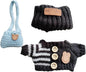 15cm & 17cm Doll Clothes Outfits Set - Premium Dress Up Bundle with Exquisite Accessories | Soft Fabric Fashion Doll Costume for 15-17cm Dolls (Black)