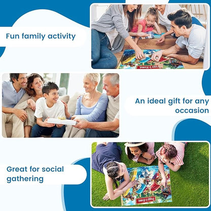 300 Piece Puzzle for Adults,Puppies Jigsaw Puzzles 300 Pieces for Adult Kids Elderly Premium Cardboard Dog Summer Jigsaw Puzzle Challenging Puzzles Game Family Activity Gift Toy 20.5x15in