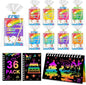 Party Favors for Kids: 36 Pack Scratch Art Notebooks with Rainbow Colors, 2-in-1 Coloring & Scratch Books, Bulk Birthday Gifts, Goodie Bags, Classroom Prizes for Boys & Girls