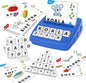 Matching Letter Games,Learning Educational Toys 2 in 1, Numerical Equality Games,Alphabet Spelling Reading Flash Cards,Early Education Gift Toys for 3,4,5,6,7 Year Olds (Navy Blue)