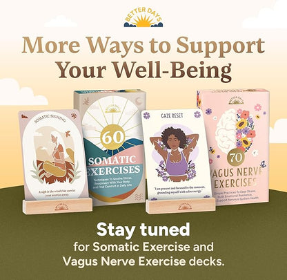 Better Days Coping Cards – 65 Skills & Exercises to Cope with Stress, Anxiety, & Anger – 3.5” x 5” Therapy Flashcards with Affirmations and Guidebook – Nurture Emotional Resilience & Mental Health