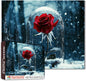 1000 Piece Rose Flower Jigsaw Puzzles for Adults,Winter Floral Jigsaw Puzzle Watercolor Puzzles for Challenging Family Activity Game Floral Art Wall Decor DIY Puzzle