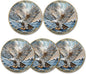 Eagle & Isaiah 40:31 Challenge Coin - Inspirational Christian Prayer Coin - Strength in The Storm - Pocket Gift with Clear Case(Pack of 5)
