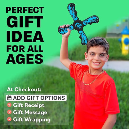 Outside Toys Boomerang For 5+ Year Boys Toys & Games - Soft Kid Toys Indoors or Outdoors - Toys For Kids Ages 4-8 - 5 Year Old Birthday Gift Cool Toddler Toys