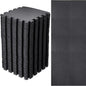 Nuanchu 60 Pcs Kids Foam Puzzle Floor Mat Bulk Solid Color Foam Play Mat with Borders Interlocking Multi Use Floor Rug for Baby Toddler Children Crawling Exercise Playroom 12 inch (Black)