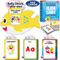 Baby Shark Flash Cards for Toddlers 2-4 Years | Sensory Toys for Autism and Autistic Non-Verbal Kids Ages 2 3 4 5 6 | Speech Therapy Learning Toys with Music, Phrases, ABC, Numbers, Sight Words