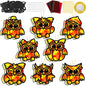 QOUBAI 32 Sets Fall Owl Suncatchers Craft Kit DIY Window Stained Glass Effect Autumn Owl Paper Crafts Home School Classroom Decoration Kid Birthday Gift Creative Art Project Activity Game