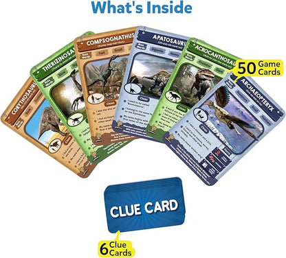 Skillmatics Guess in 10 Dinosaurs, Perfect for Boys, Girls, Kids, and Families Who Love Card Games, Toys, Travel Games, Gifts for Ages 8, 9, 10 & Up