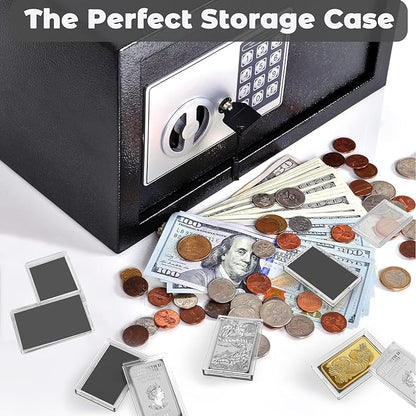 Silver Bar Case - 20 Pcs Acrylic Storage Containers for 1 Oz Silver Bars