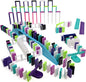 Bulk Dominoes Pro-Domino Kit | Dominoes Set, STEM STEAM Small Toys, Family Games for Kids, Kids Toys and Games, Building, Toppling, Chain Reaction Sets (Wonder)