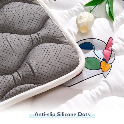 High-Density Foam Baby Play Mat, 50x50 Inches Thicken One-Piece Comfortable and Soft Playmat, Non Slip Machine Washable Floor Mat for Infants, Tapete para Bebes,Toddlers