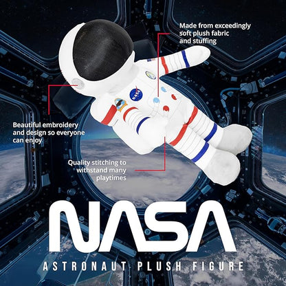 Playtime by Eimmie Soft Baby Doll - Plush Rag Dolls for 2 Year Old Girls Boys Toddler & Infants - Plush Doll - Astronaut Plush Washable Doll - Astronaut Toys 14" (NASA Astronaut 14") - Astronaut Doll