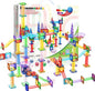 PicassoTiles 150pc Magnetic Marble Run Track Set STEM Construction Toy with Slides Ramps and Tubes Educational Magnet Tile Building Kit Kids Age 3 Plus Learning Gift for Boys Girls Preschool PTG150
