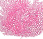 Iridescent Glass Tiny Bubble Beads, 0.4-3mm 10g No Hole Micro Mini Round Watermelon Pink Water Droplets Beads - Applications: for Resin Filler, Nail Art, Dollhouse Bath Tub