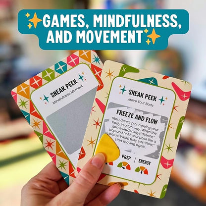 Scratch 'Ems Brain Breaks Scratch Off Cards for Classroom (42 Cards) | Fun Scratch Cards for Teachers & Students | Screen-Free Classroom Engagement & Quick Reward Game for Kids of All Ages