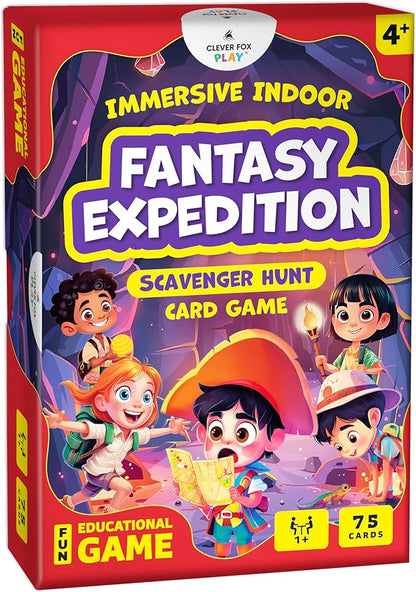Fantasy Expedition – Immersive Indoor Scavenger Hunt Card Game for Kids Ages 4, 5, 6, 7, 8, 9 – Creative, Educational Gifts for Boys, Girls & Families