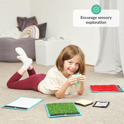 ODOXIA Calm Down Corner | Classroom and Special Education Must Haves | Calming Corner Items for Kids | Calming Corner Kit with Sensory Mats, Posters, Solutions Wall, Sensory Toys