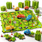 64PCS Puzzle Race Track Car Set for Kids Boys, Floor Puzzle Tracks Car Toys for Boys Girls Ages 3-5 4-6, Toddler Toys Gifts for 3 4 5 Year Old, Ideal 3 4 5 6 Year Old Birthday Gifts