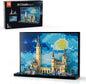 Micro Brick Magic Castle Building Set: 3D Wall Art | 2-in-1 Home Decor Model | Creative Castle & Painting Display | DIY Gift Idea Building Toy for Teens Ages 8+ Kids, Adults