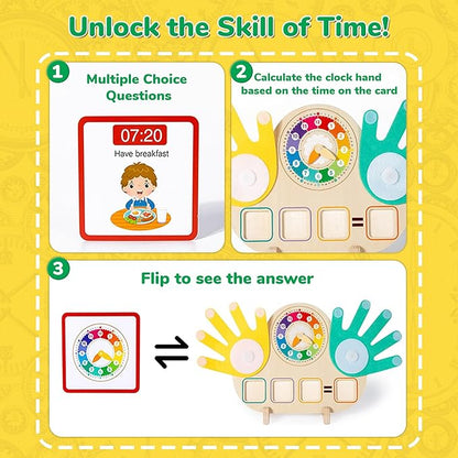 QEF Montessori Toys for 3 4 5 Year, Educational Math Manipulatives Number Counting Blocks for Kids, Preschool Learning Toys for Toddlers 2-4