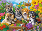 300 Piece Puzzles for Adults,Fun Puppies Puzzle for Adults Teens,Large Piece Cute Dogs Jigsaw Puzzle for Kids Ages 8-10 10-12,Glossy Sturdy Pieces,Challenging Family Game Great Gift Idea,20.5 x 15 in