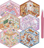DIY 3D Sticker Scene, 6 Sets of Aesthetic Stickers for Girls Make Your Own Mini Shop Scenes Stickers for Kids Sticker Therapy for Adult Relief Stress Pass The Time