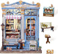 Cutefun Book Nook Kit - DIY Miniature House Kit for Adults and Teens, 3D Wooden Puzzle Mini House Building Kit with LED, Dollhouse Kit Bookshelf Insert Decor Creative Gifts (Sweet Marie)