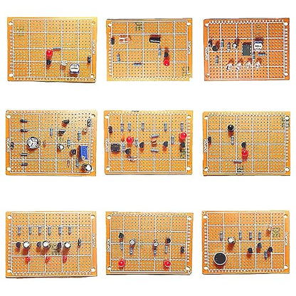9 Set Soldering Practice Kits with Universal Board