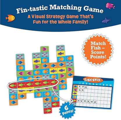 Peaceable Kingdom Award Winning Fish Stix The Kids' Board Game Where Every Fish Counts 2-4 Players Ages 6+