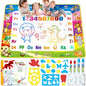 Toddler Toys Water Doodle Mat: 40 X 30 Inch Mess Free Coloring & Drawing Instant Drying Mat - Kids Learning Toys for Girls Age 3-5 Home Educational Activities - Birthday/Christmas Gifts for Girls Boys