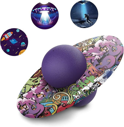 Pogo Ball for Kids & Adults Up to 200lb, Balance Coordination Trick Bounce Board Pop Ball Cool Fun Challenge Indoor Outdoor Toys Pogo Jumper Birthday Gifts for Boys Girls Halloween