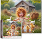 Tucocoo 1000 Piece Jigsaw Puzzle for Adults – Whimsical Cottagecore Farm Scene with Little Girl, Ducklings Rustic Barn – Vintage Farmhouse Puzzle for Relaxation, DIY Crafts Puzzles Home Decor Gifts