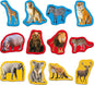 12 Pack Wild Animal Puzzles, 48 Pieces Step-by-Step Animal Jigsaws, Realistic Safari Animal Jigsaw Puzzles with Name Guide Early Learning for Beginner Preschool Toddlers 3+ Years Old