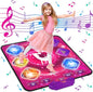 Dance Mat for Kids, Electronic Dance Pad with Wireless Bluetooth & LED Lights, Adjustable Volume, Built-in Music, 5 Game Modes, Xmas B-Day Gifts for 3+ Years Old Girls Toys (Bluetooth Type-Purple)