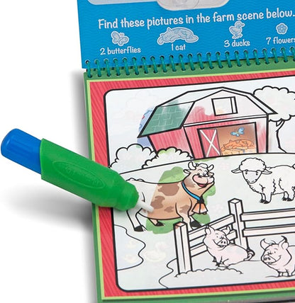 Melissa & Doug On the Go Water Wow! Reusable Water-Reveal Activity Pad - Animals - FSC Certified
