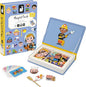 Janod - Magnéti'Book Métiers – Magnetic Educational Game 48 Magnets + 16 Model Cards - for Kids 3+ - Building Creative Structures - Stimulates Creativity - Fun and Educational - J02597