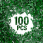 100 Piece Classic Building Blocks, Compatible with Lego, Green Bricks