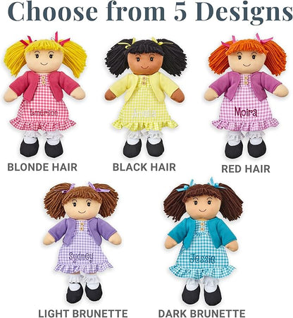 Let's Make Memories Personalized Rag Doll - Mini-Me Doll for Girls - Toy for Girls - Blonde Hair