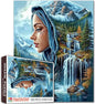Fantasy Women Jigsaw Puzzle 1000 Pieces for Adults 27 x 20 Inches HD Quality Puzzles for Families,Landscape Earth Puzzle Gift Perfect for Party Game Gifts