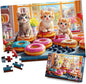 100 Piece Puzzles - Adorable Cats Donuts Puzzle for Kids Ages 4-6 6-8 8-10, Large Piece Puzzle for Seniors Dementia Alzheimer's Activity for Adults Kids Puzzles Ages 5-8 Great Gift for Boys Girls
