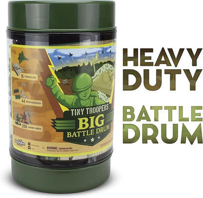 Imagination Generation Army Men Big Battle Playset Deluxe Army Toys and Green Army Men - Set Includes Tan and Green Army Men, Tanks, Jets, Walls, Helis, Battlefield Mat and More (260 pcs)