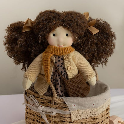 BlissfulPixie Ballerina 12" Waldorf Doll - Handmade Personalized Collectors Rag Doll for Kids Birthday Present with Beautiful Present Box