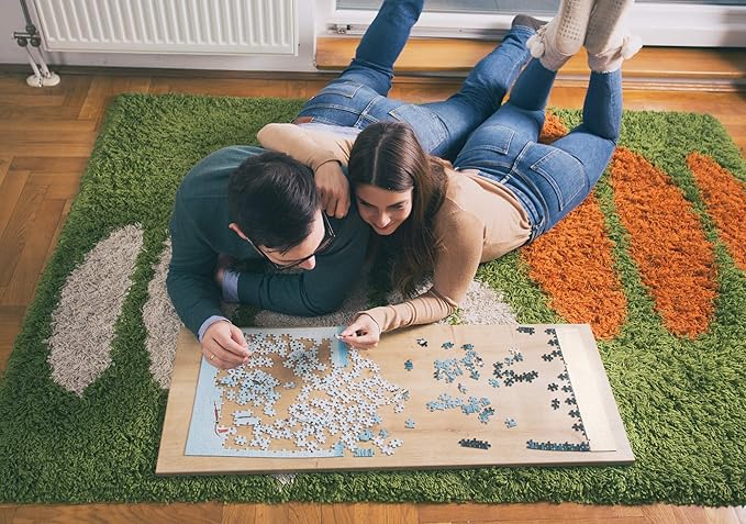 GeoToys Metropuzzle, Chicago Jigsaw Puzzles 1000 Pieces - 27 x 19 Detailed Chicago Geography Puzzle, Challenging Adult Puzzle, Fun Puzzles for Adults, Map Poster Included for Adults