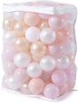 Realhaha Ball Pit Balls 50 100 200 500 Play Balls Plastic Balls for Baby Girls Toddlers Kids Play Tent Pool Playhouse Playpen Party Decoration