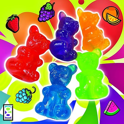 Raymond Geddes Gummy Bear Scented Pencil Toppers - Pack of 24 - Fun and Colorful School Supplies for Kids