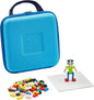 Plus Plus Building Set with Travel Case, 3D Open Ended Stem Toy for Kids, 100 Mini Interlocking Pieces, 1 Baseplate - Basic Mix