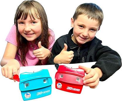 WARM FUZZY Toys 3D Viewfinder (Space) - Viewfinder for Kids & Adults, Classic Toys, Slide Viewer, 3D Reel Viewer, Retro, Vintage Toys with 3 Reels - Contains 21 High Definition 3D Images